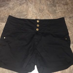 high-waisted jean shorts